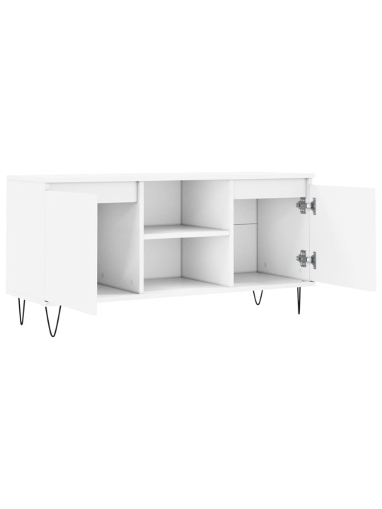 TV skříňka bílá 104 x 35 x 50 cm kompozitní dřevo