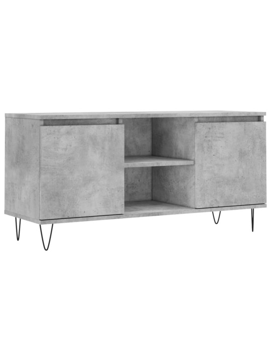 TV skříňka betonově šedá 104 x 35 x 50 cm kompozitní dřevo