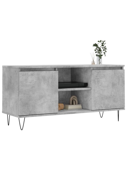 TV skříňka betonově šedá 104 x 35 x 50 cm kompozitní dřevo