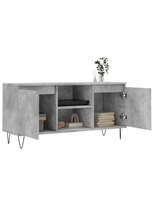 TV skříňka betonově šedá 104 x 35 x 50 cm kompozitní dřevo