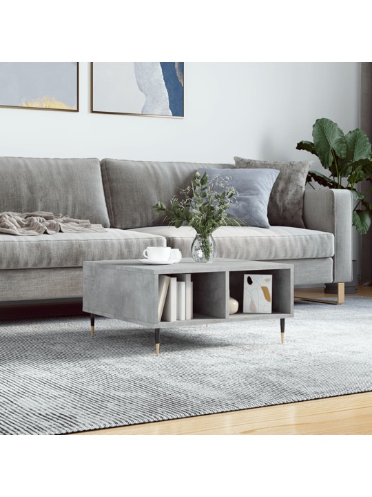 Konferenční stolek betonově šedý 60x60x30 cm kompozitní dřevo
