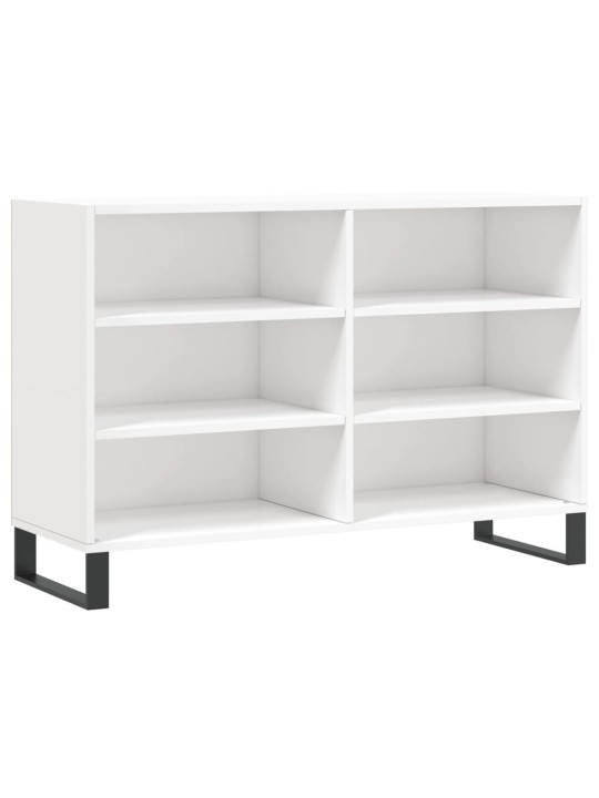 Příborník bílý s vysokým leskem 103,5x35x70 cm kompozitní dřevo
