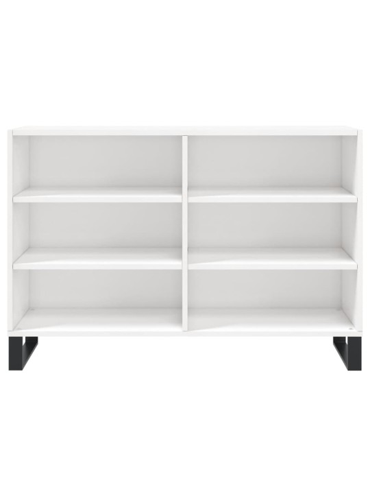 Příborník bílý s vysokým leskem 103,5x35x70 cm kompozitní dřevo