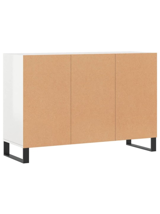 Příborník bílý s vysokým leskem 103,5x35x70 cm kompozitní dřevo