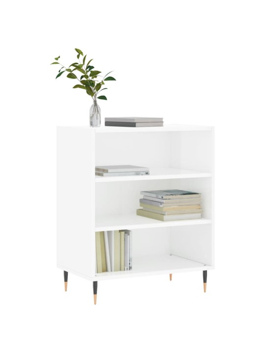 Příborník bílý s vysokým leskem 57x35x70 cm kompozitní dřevo