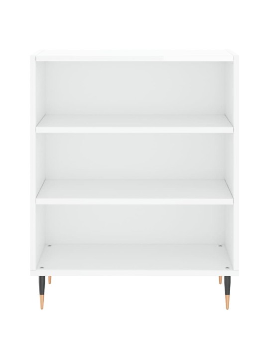 Příborník bílý s vysokým leskem 57x35x70 cm kompozitní dřevo