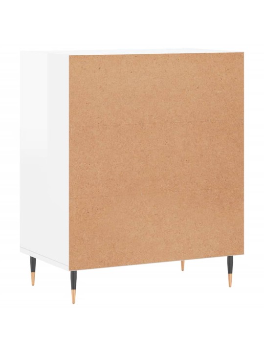 Příborník bílý s vysokým leskem 57x35x70 cm kompozitní dřevo