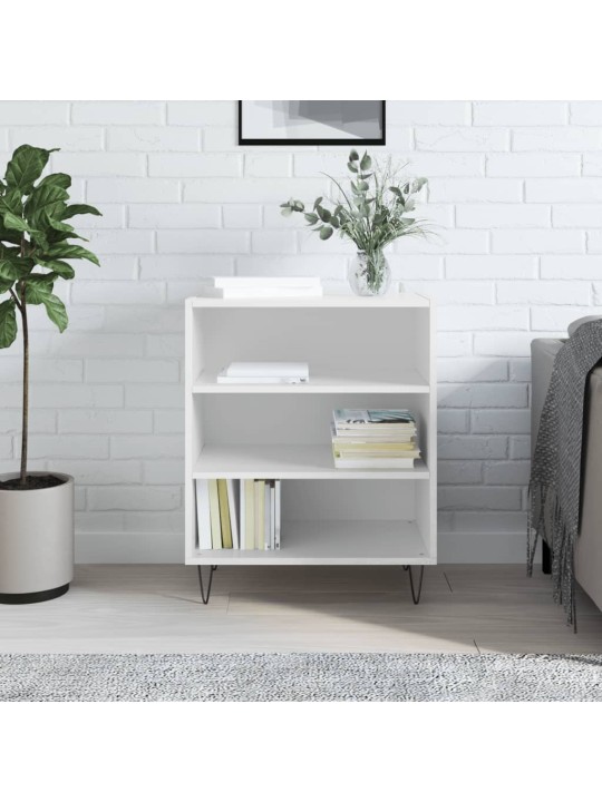 Příborník bílý s vysokým leskem 57x35x70 cm kompozitní dřevo