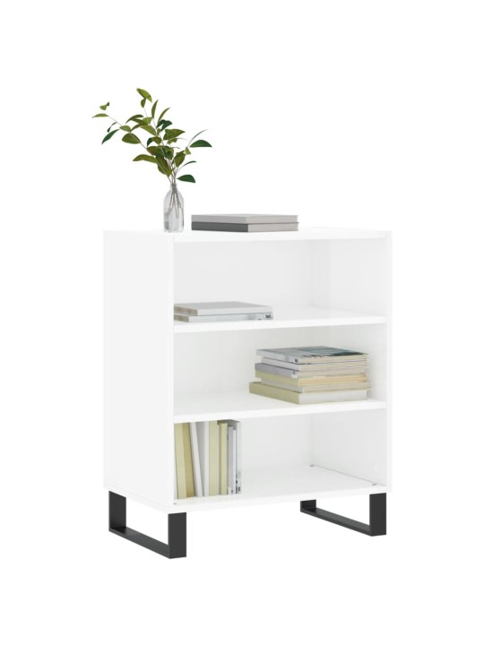 Příborník bílý s vysokým leskem 57x35x70 cm kompozitní dřevo