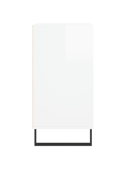 Příborník bílý s vysokým leskem 57x35x70 cm kompozitní dřevo