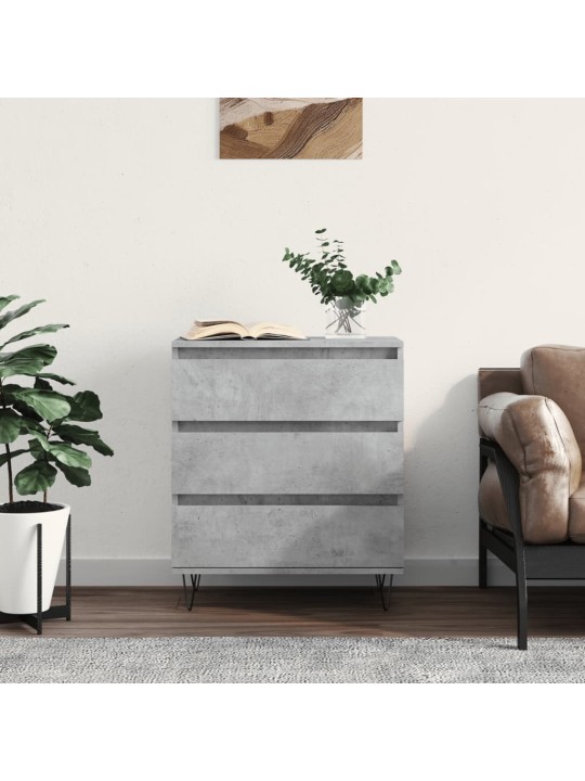 Příborník betonově šedý 60 x 35 x 70 cm kompozitní dřevo