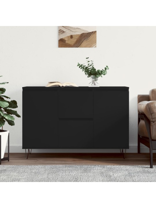 Příborník černý 104 x 35 x 70 cm kompozitní dřevo