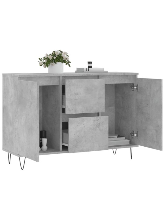 Příborník betonově šedý 104 x 35 x 70 cm kompozitní dřevo