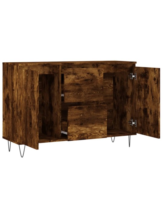 Příborník kouřový dub 104 x 35 x 70 cm kompozitní dřevo
