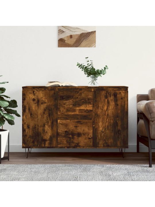 Příborník kouřový dub 104 x 35 x 70 cm kompozitní dřevo