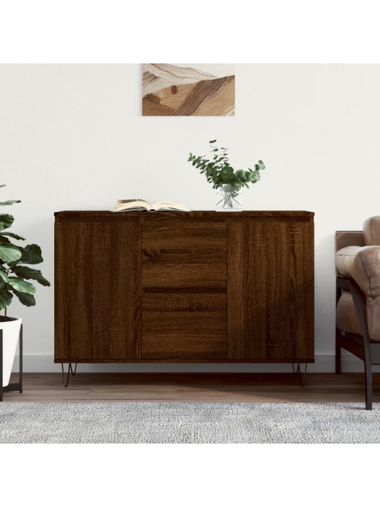 Příborník hnědý dub 104 x 35 x 70 cm kompozitní dřevo
