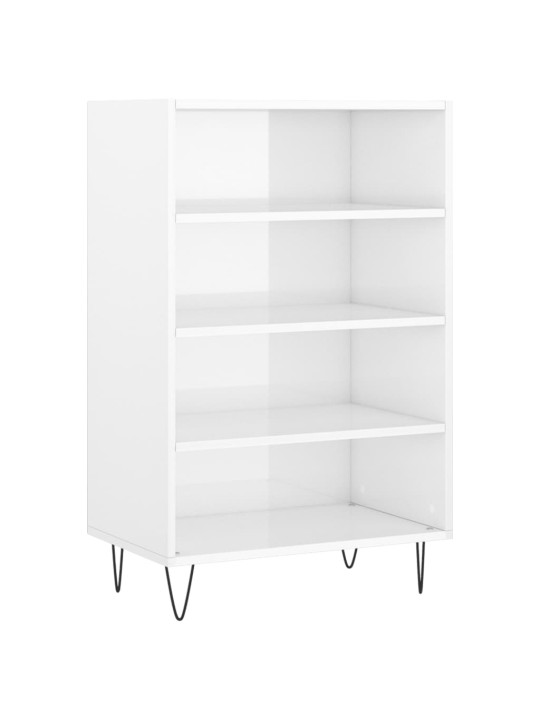 Skříň highboard bílá s vysokým leskem 57 x 35 x 90 cm kompozit