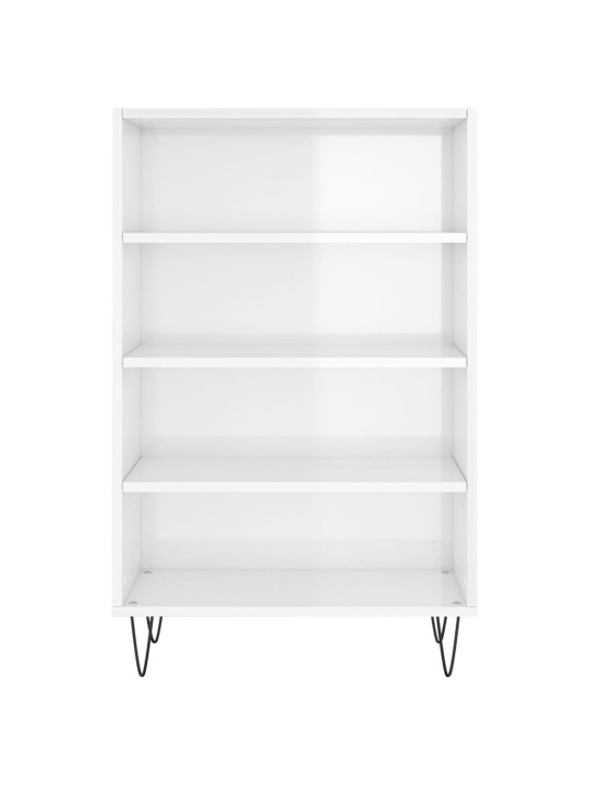 Skříň highboard bílá s vysokým leskem 57 x 35 x 90 cm kompozit