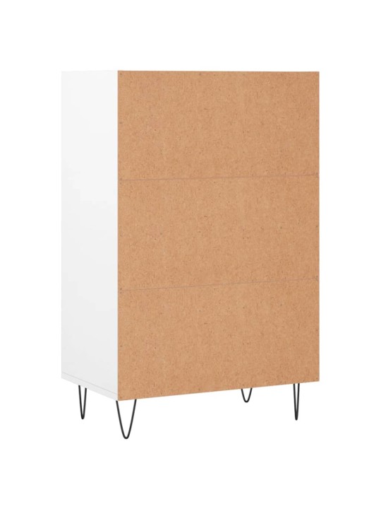 Skříň highboard bílá s vysokým leskem 57 x 35 x 90 cm kompozit