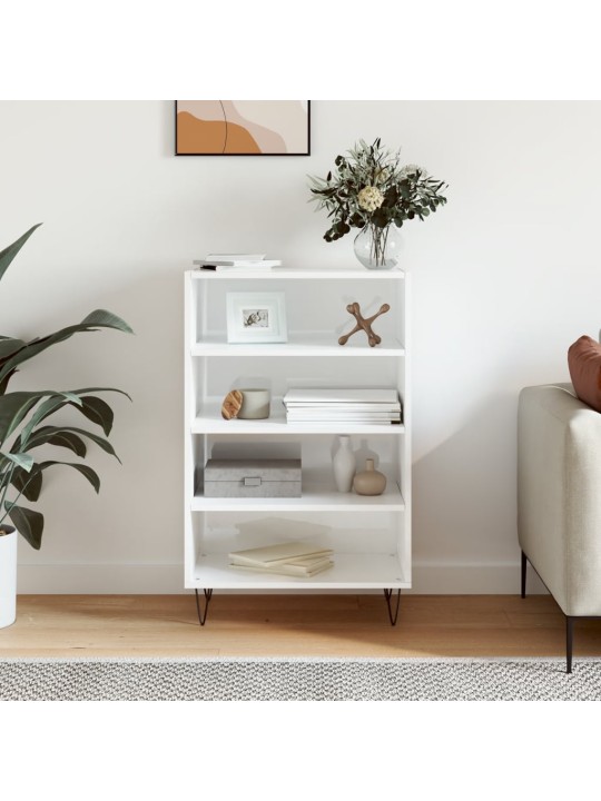 Skříň highboard bílá s vysokým leskem 57 x 35 x 90 cm kompozit