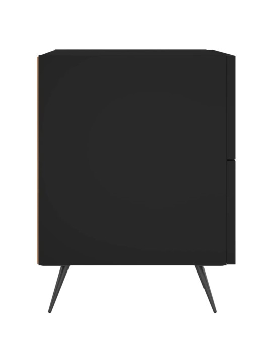 Noční stolky 2 ks černé 40 x 35 x 47,5 cm kompozitní dřevo