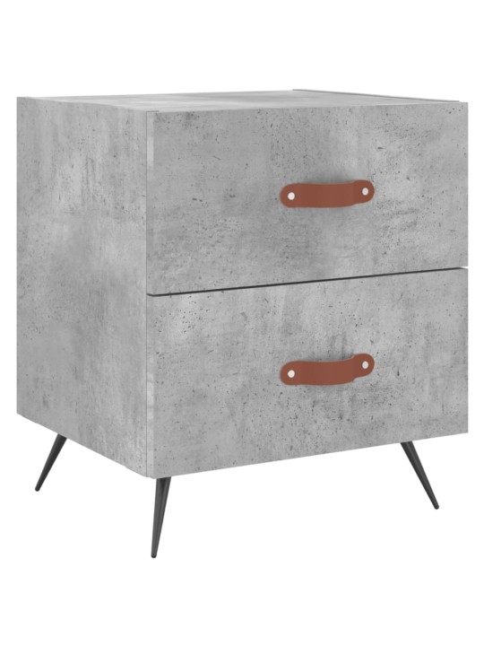 Noční stolky 2 ks betonově šedé 40x35x47,5 cm kompozitní dřevo