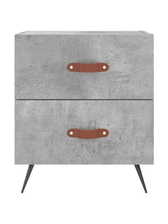 Noční stolky 2 ks betonově šedé 40x35x47,5 cm kompozitní dřevo