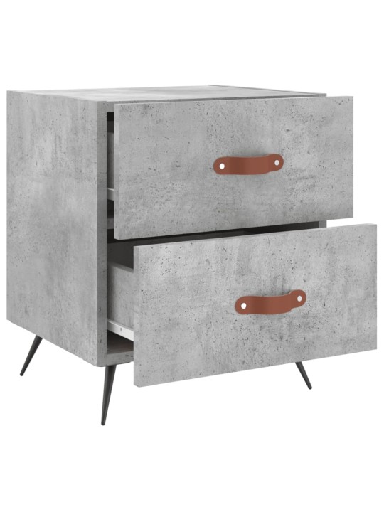 Noční stolky 2 ks betonově šedé 40x35x47,5 cm kompozitní dřevo