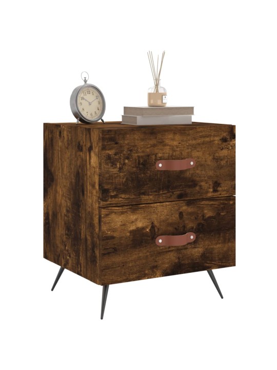 Noční stolky 2 ks kouřový dub 40x35x47,5 cm kompozitní dřevo
