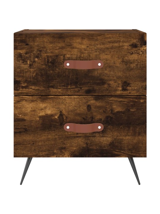 Noční stolky 2 ks kouřový dub 40x35x47,5 cm kompozitní dřevo