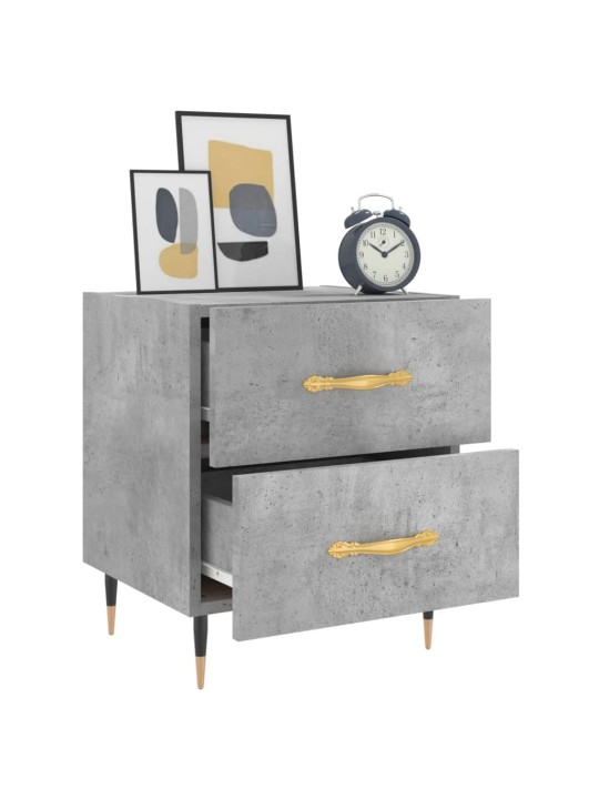 Noční stolky 2 ks betonově šedé 40x35x47,5 cm kompozitní dřevo