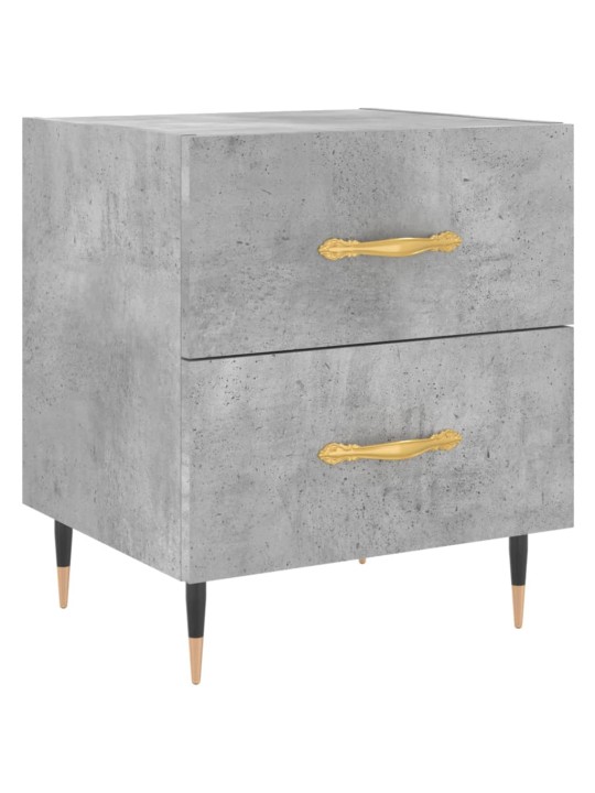 Noční stolky 2 ks betonově šedé 40x35x47,5 cm kompozitní dřevo