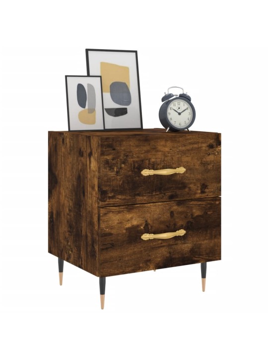 Noční stolky 2 ks kouřový dub 40x35x47,5 cm kompozitní dřevo
