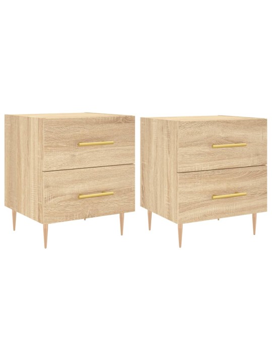 Noční stolky 2 ks dub sonoma 40 x 35 x 47,5 cm kompozitní dřevo