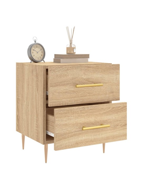 Noční stolky 2 ks dub sonoma 40 x 35 x 47,5 cm kompozitní dřevo