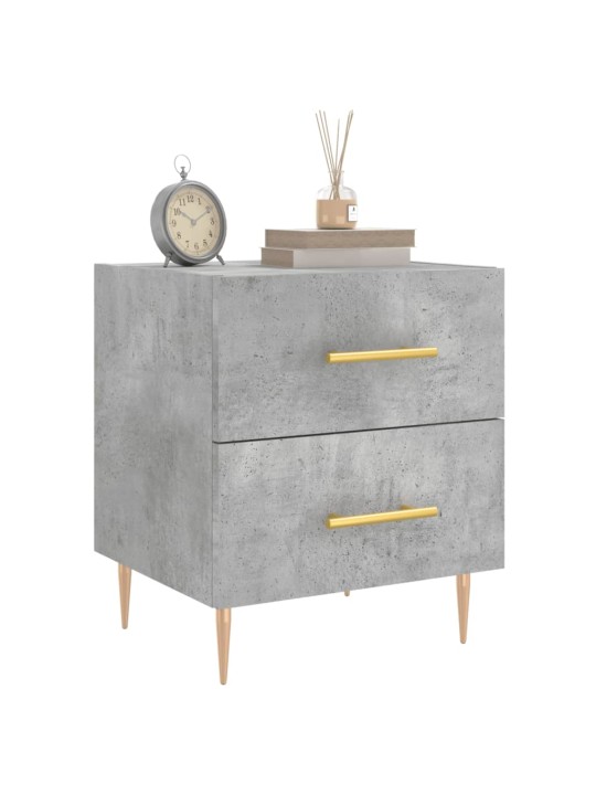 Noční stolky 2 ks betonově šedé 40x35x47,5 cm kompozitní dřevo