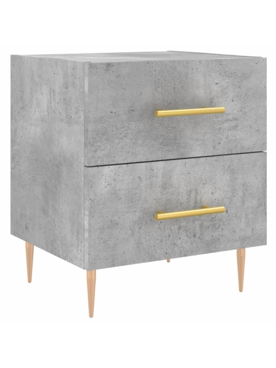 Noční stolky 2 ks betonově šedé 40x35x47,5 cm kompozitní dřevo