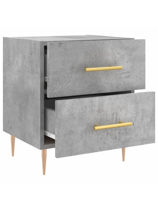 Noční stolky 2 ks betonově šedé 40x35x47,5 cm kompozitní dřevo