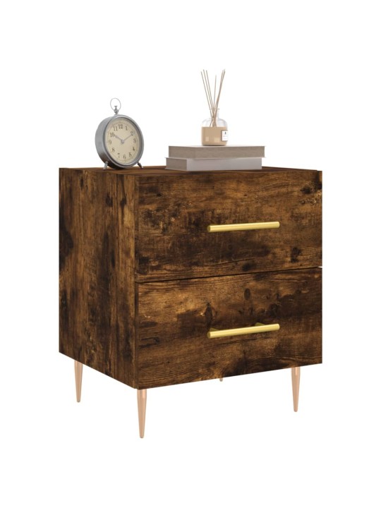 Noční stolky 2 ks kouřový dub 40x35x47,5 cm kompozitní dřevo