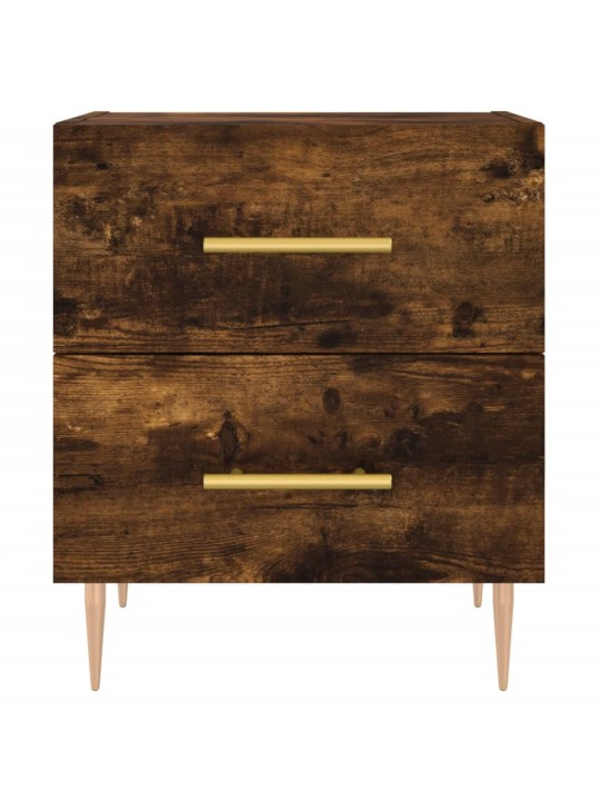 Noční stolky 2 ks kouřový dub 40x35x47,5 cm kompozitní dřevo
