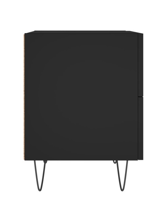 Noční stolky 2 ks černé 40 x 35 x 47,5 cm kompozitní dřevo