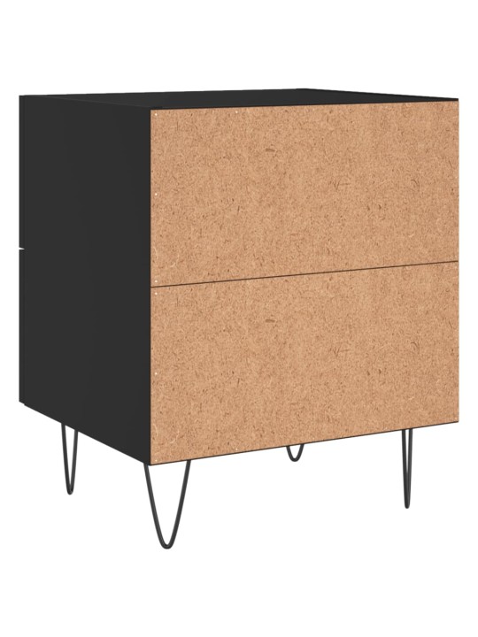 Noční stolky 2 ks černé 40 x 35 x 47,5 cm kompozitní dřevo
