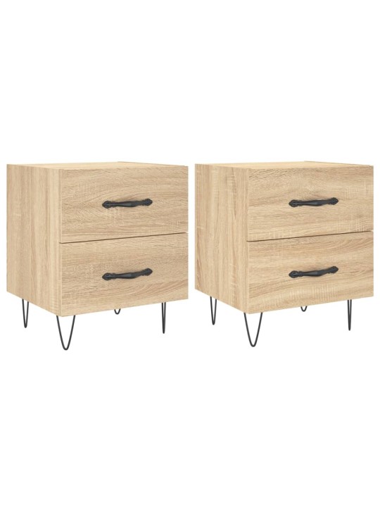 Noční stolky 2 ks dub sonoma 40 x 35 x 47,5 cm kompozitní dřevo