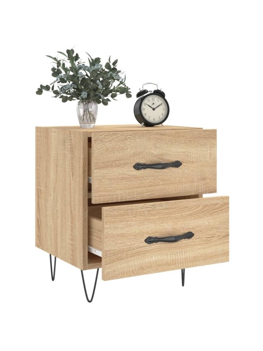 Noční stolky 2 ks dub sonoma 40 x 35 x 47,5 cm kompozitní dřevo