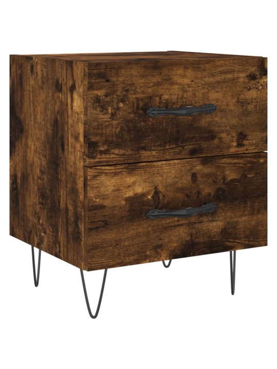 Noční stolky 2 ks kouřový dub 40x35x47,5 cm kompozitní dřevo