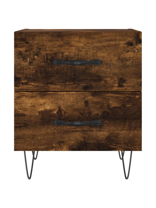 Noční stolky 2 ks kouřový dub 40x35x47,5 cm kompozitní dřevo