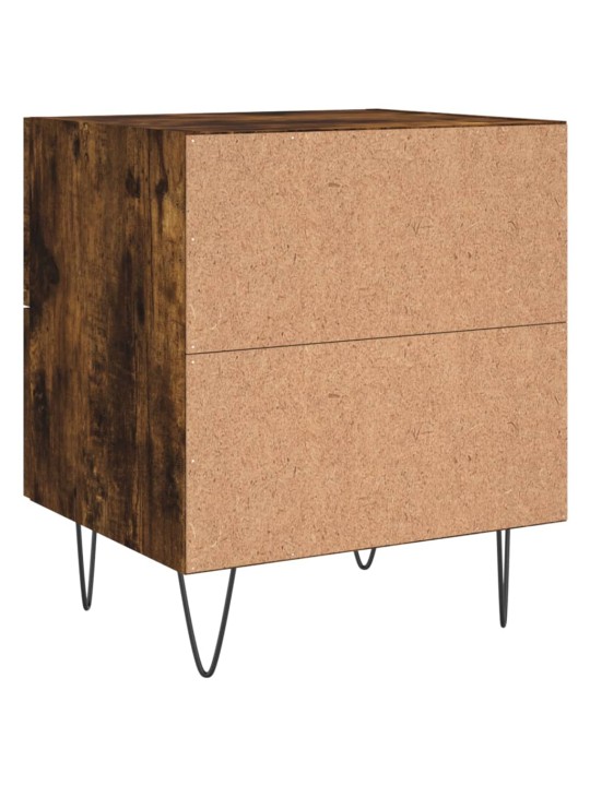 Noční stolky 2 ks kouřový dub 40x35x47,5 cm kompozitní dřevo