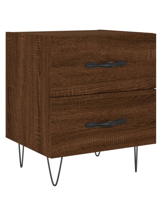 Noční stolky 2 ks hnědý dub 40 x 35 x 47,5 cm kompozitní dřevo