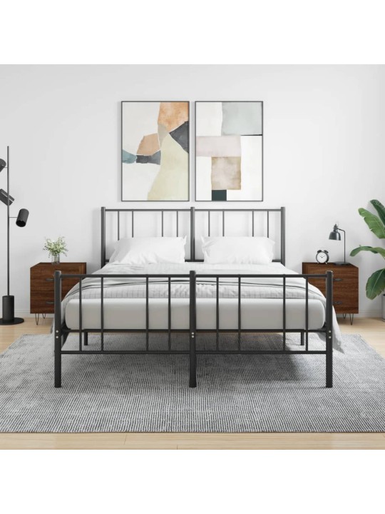 Noční stolky 2 ks hnědý dub 40 x 35 x 47,5 cm kompozitní dřevo