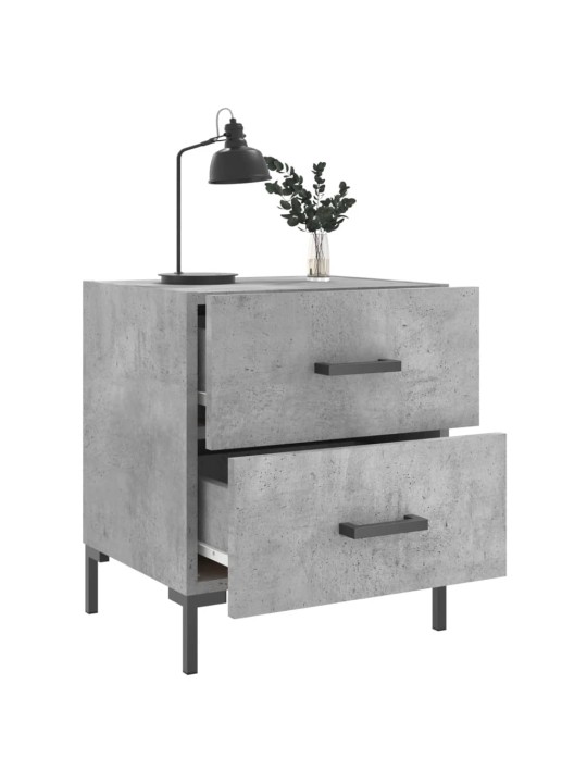 Noční stolky 2 ks betonově šedé 40x35x47,5 cm kompozitní dřevo